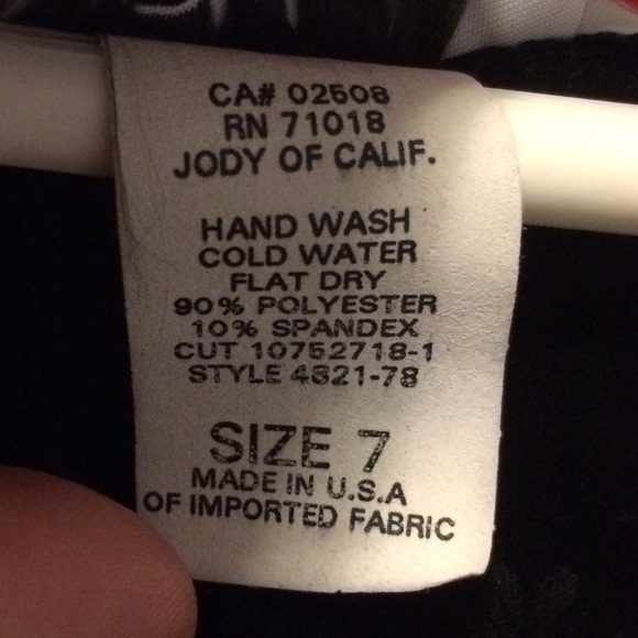 Black Stretchy Velvet Dress Size 7 Floral Pattern - Picture 4 of 4